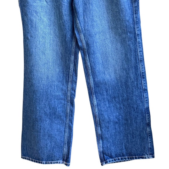 NWT Hollister Jeans Curvy Mid Rise Baggy Wide Leg Womens 25 Boho Winter Casual - Picture 3 of 8